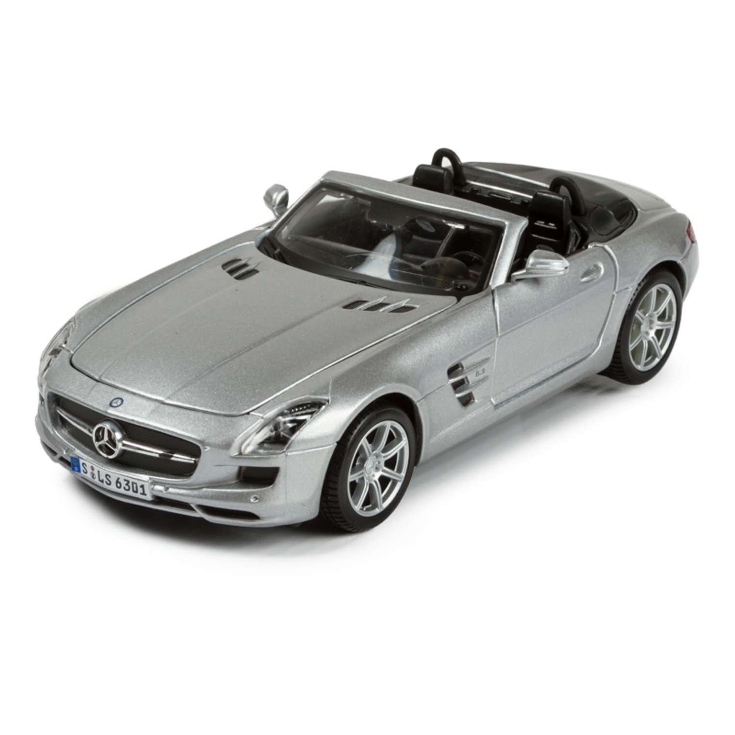 Машина MAISTO 1:24 Mercedes-Benz Sls Amg Roadster Серебристый 31272 31272 - фото 1