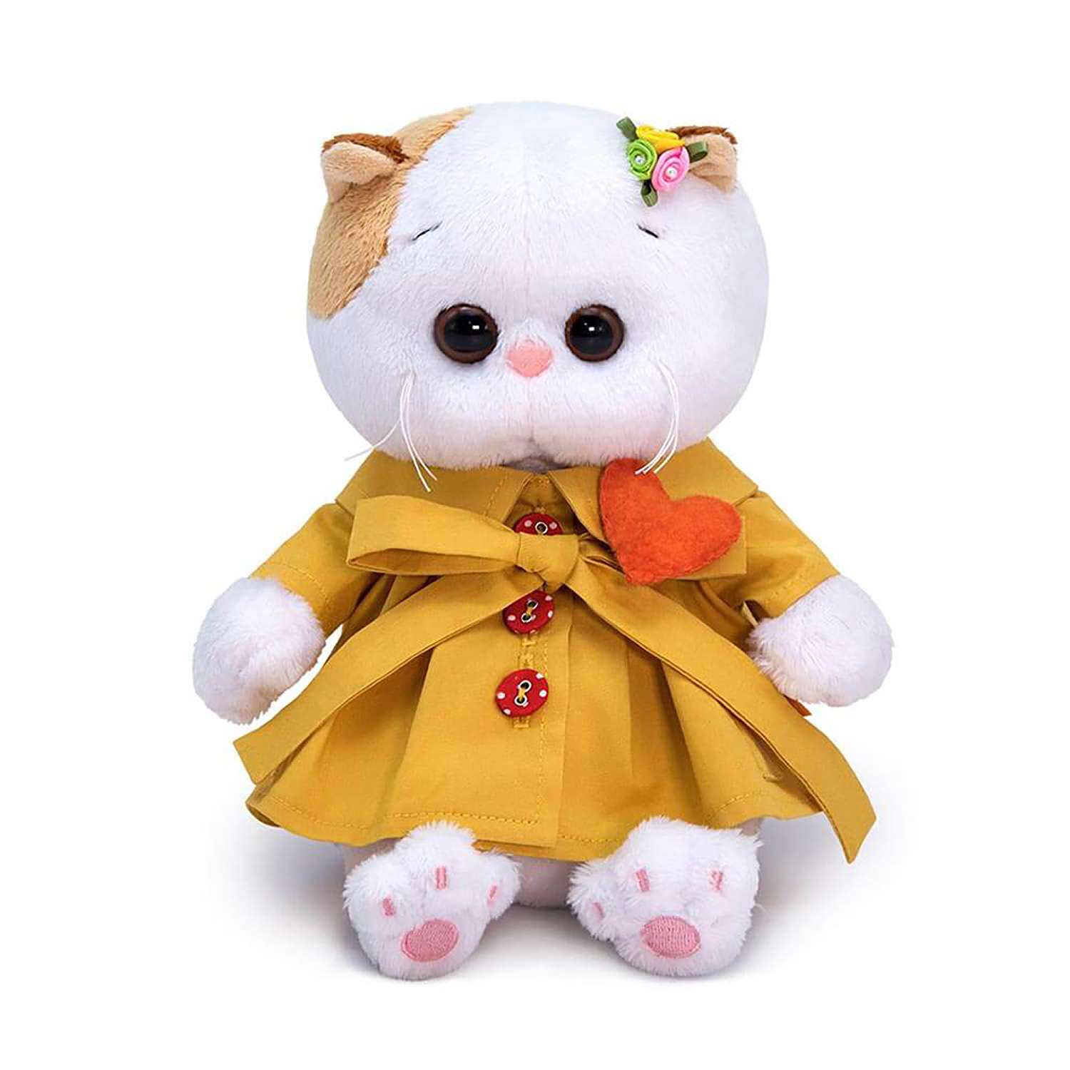 Одежда для кукол BUDI BASA Оранжевый плащ с сердечком из флиса для Ли-Ли BABY 20 см OLB-048 OLB-048 - фото 2
