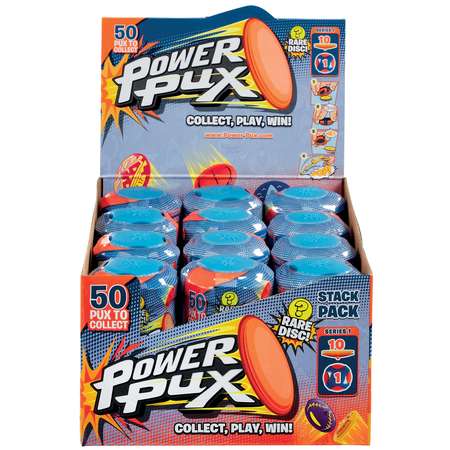 Набор игровой Power Pux 10 прыгающих фишек-флипов с тубой для хранения в непрозрачной упаковке (Сюрприз) 83104