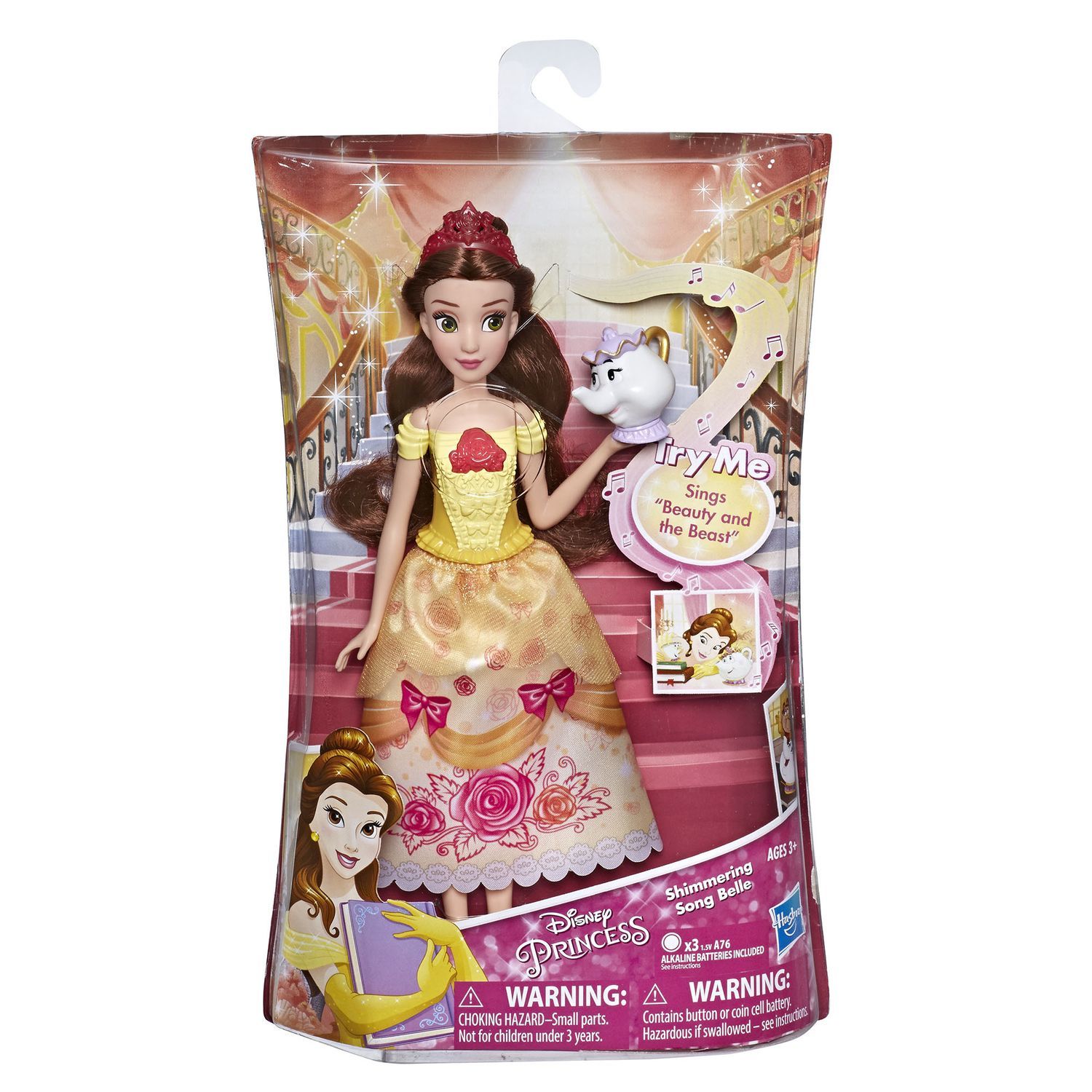 Кукла Disney Princess Hasbro Бель поющая E6620EU40 купить по цене 799 ₽ в  интернет-магазине Детский мир