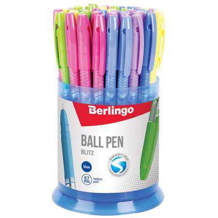 Ручка шариковая BERLINGO Blitz 0.7мм Синяя в ассортименте CBp_70832