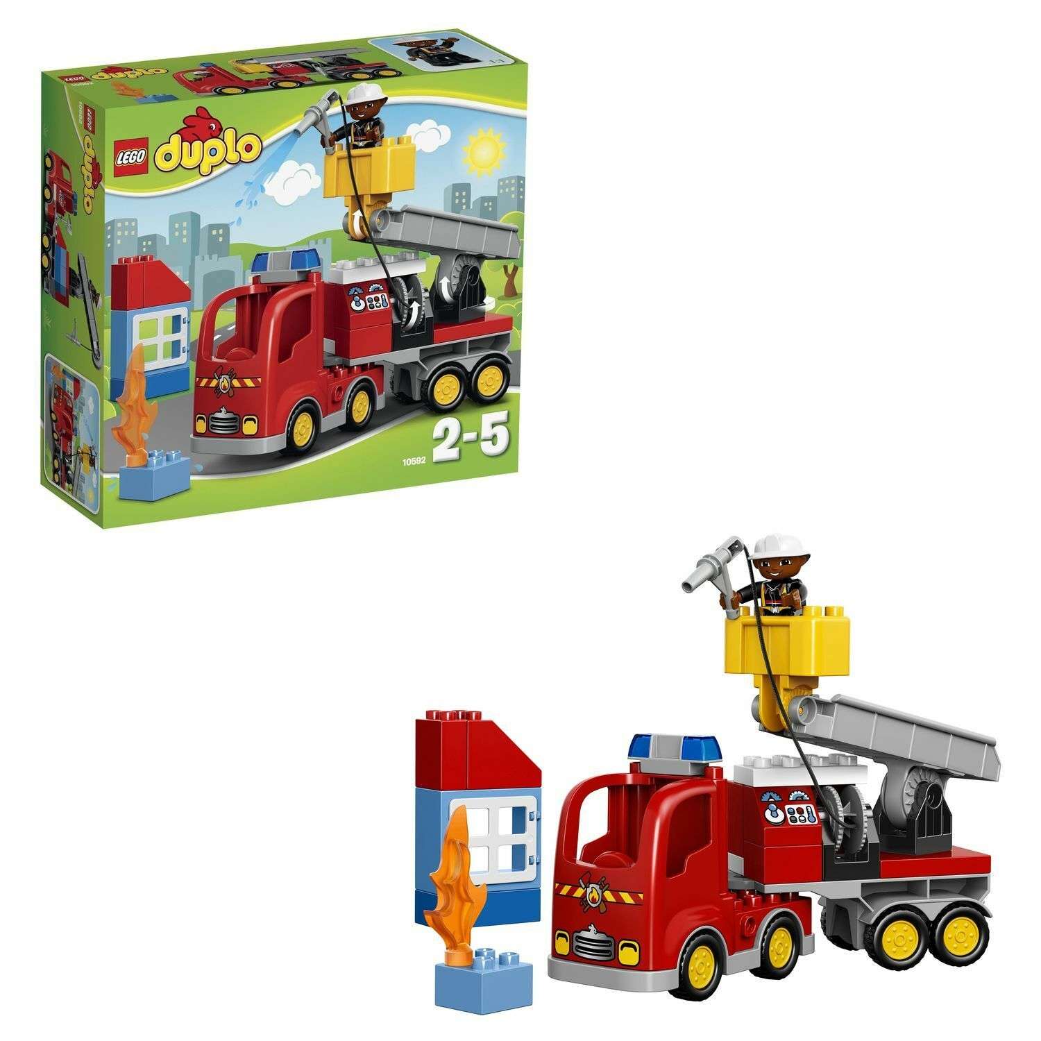 Конструктор LEGO DUPLO Town Пожарный грузовик (10592) - фото 1