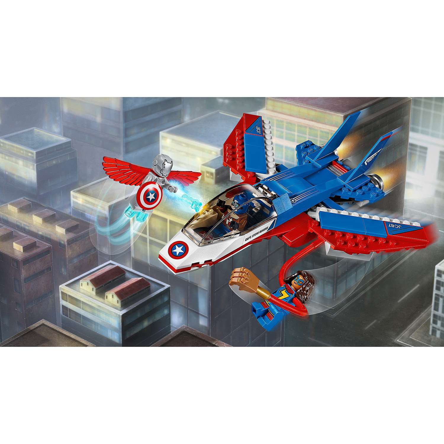 Конструктор LEGO Super Heroes Воздушная погоня Капитана Америка (76076) - фото 4