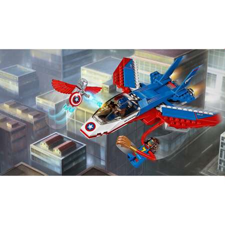 Конструктор LEGO Super Heroes Воздушная погоня Капитана Америка (76076)