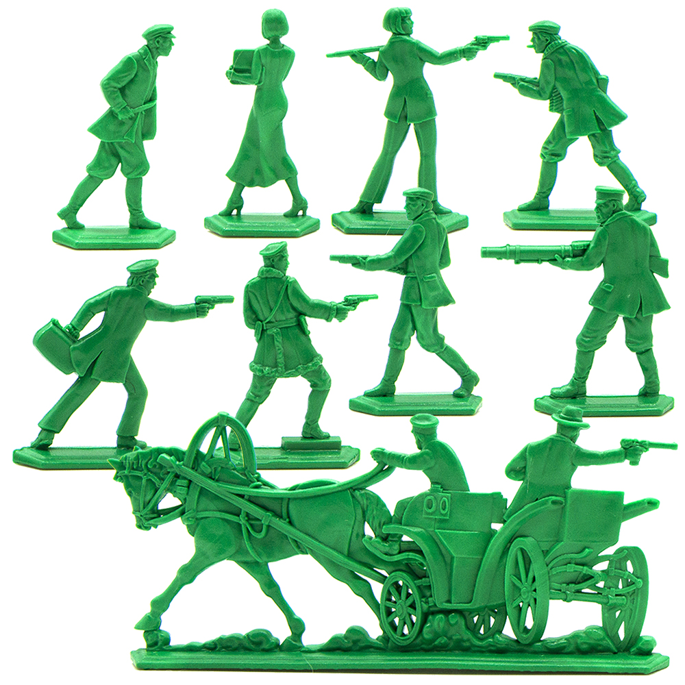 Набор солдатиков Воины и Битвы Налетчики цвет зеленый - фото 2