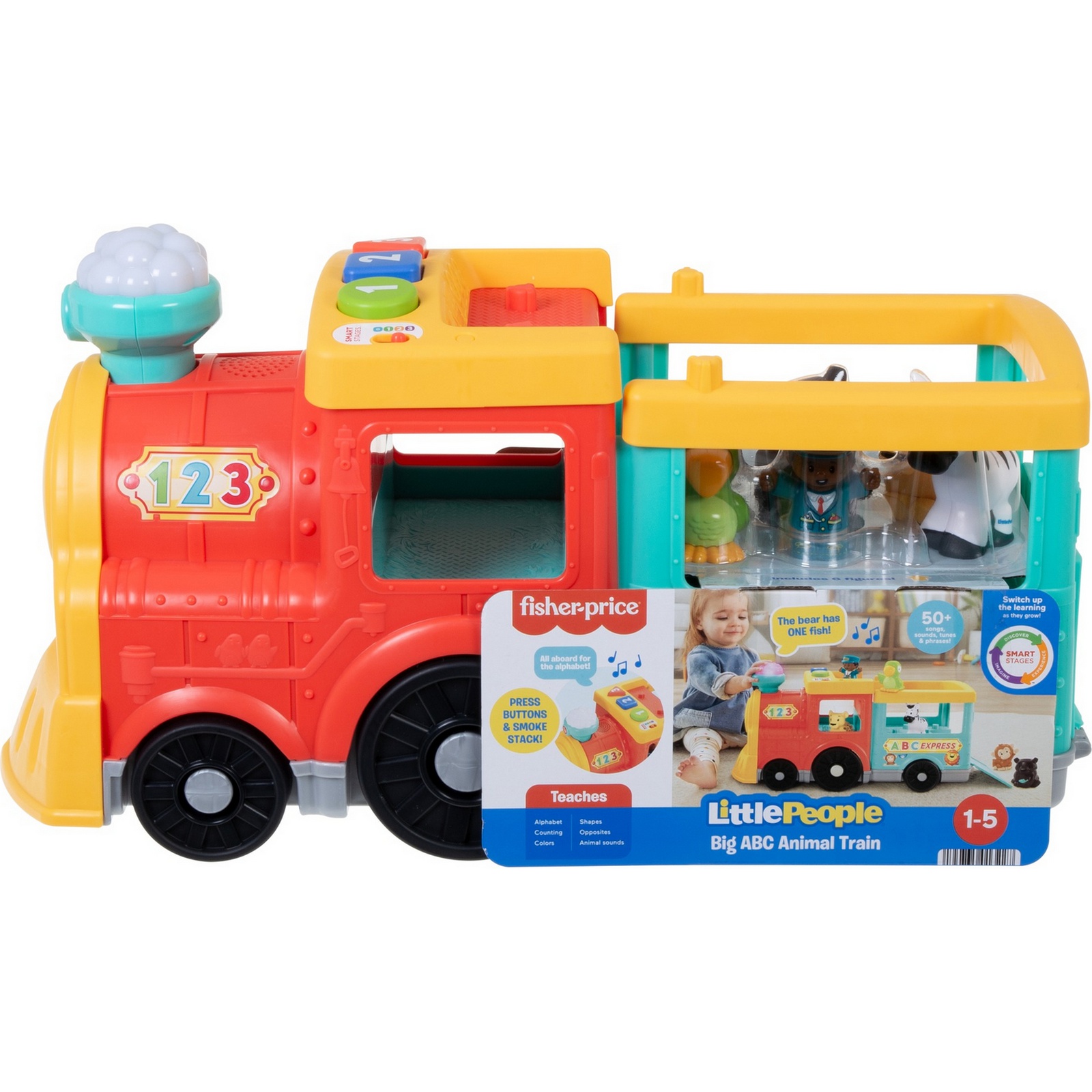 Игрушка Fisher Price Little People АБВ-экспресс с животными HHH21 - фото 3