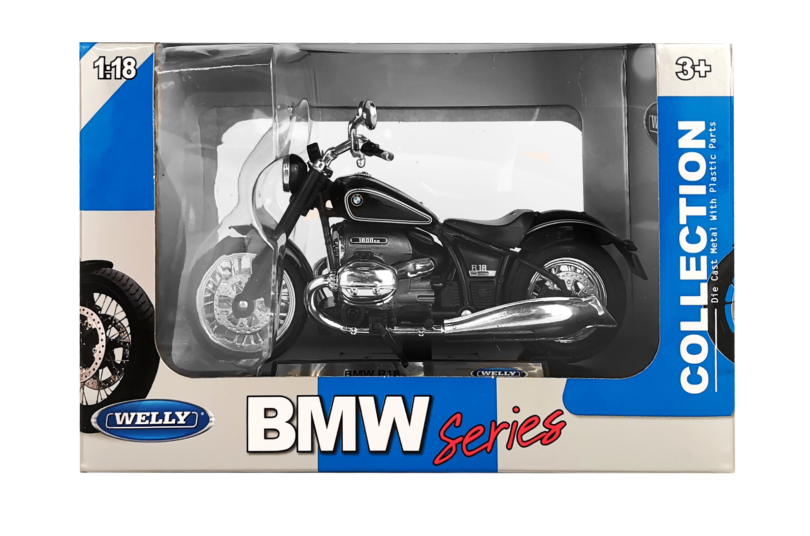 Мотоцикл Welly BMW R 18 1:18 черный 12859PW - фото 2