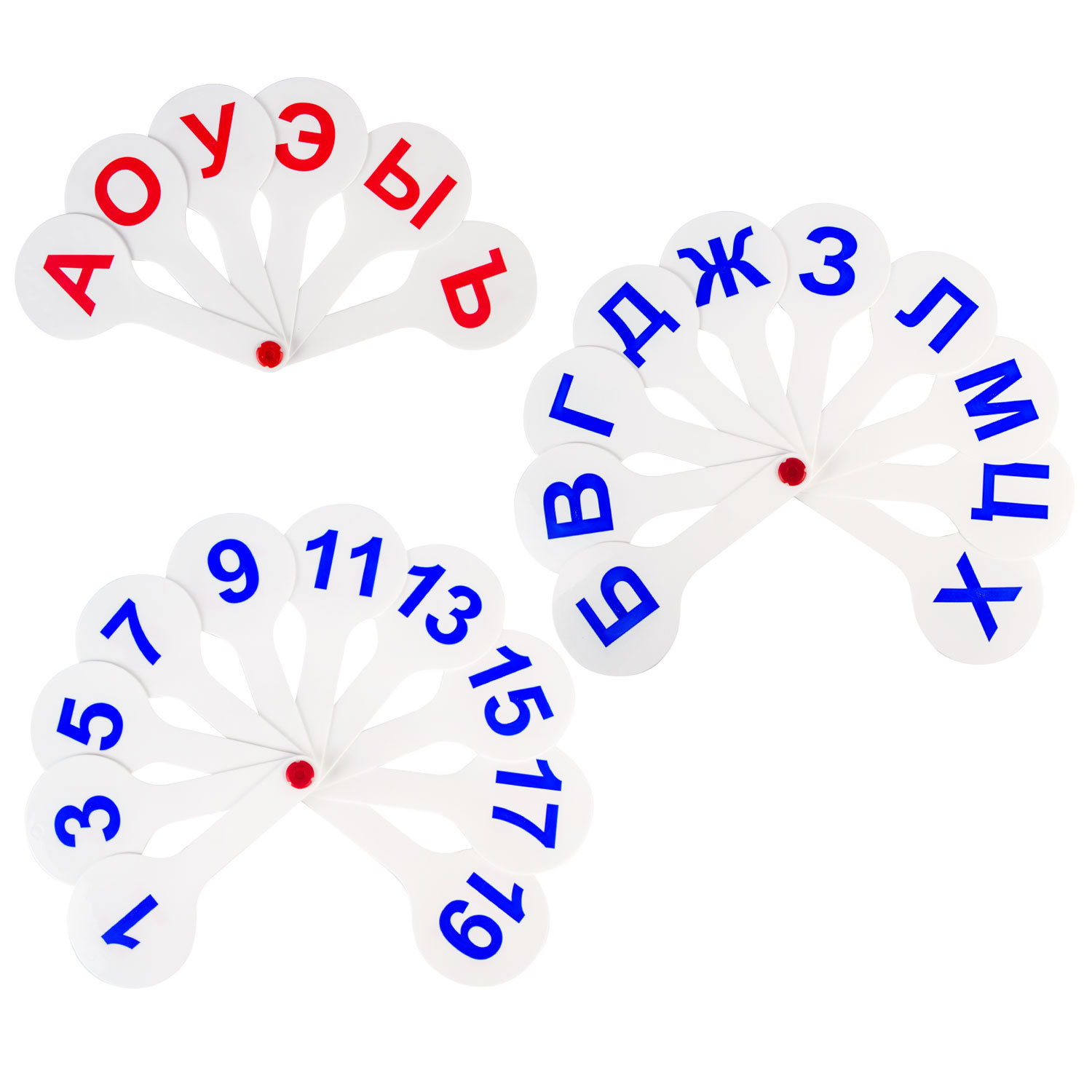 Набор Пифагор Веер-касса 3шт гласные согласные цифры - фото 12