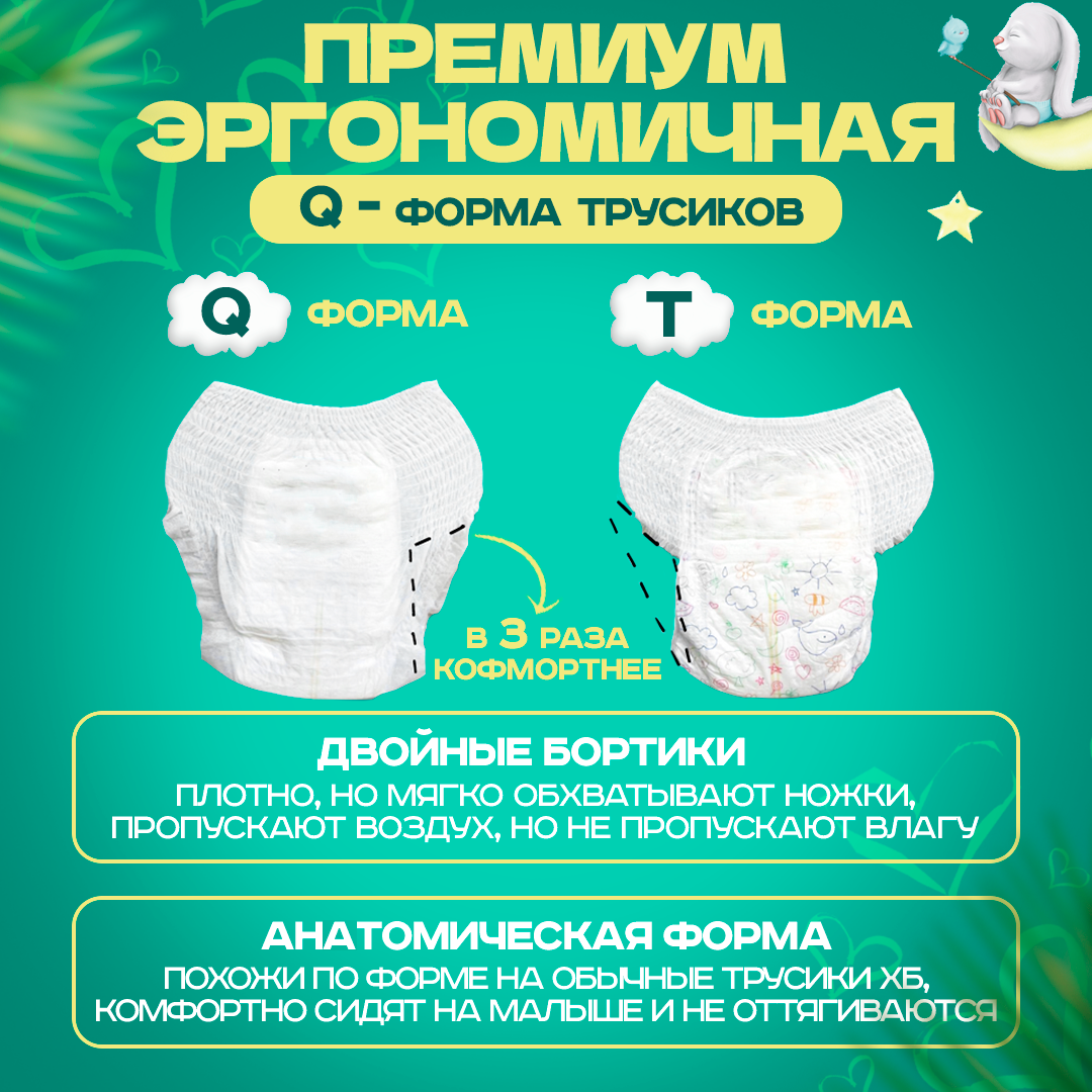 Трусики lunarabbit Premium 44 шт. L - фото 2