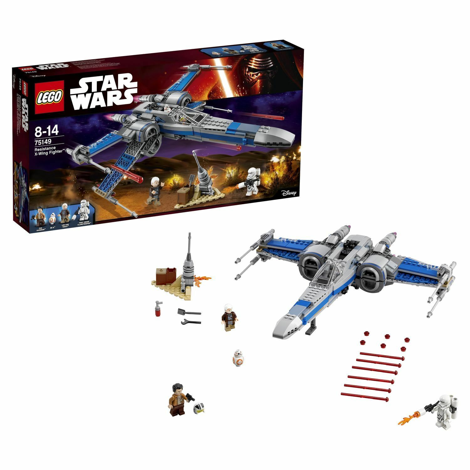 Конструктор LEGO Star Wars TM Истребитель Сопротивления типа Икс (75149)