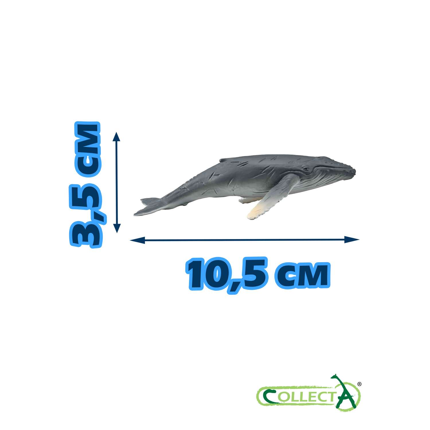 Фигурка животного Collecta Горбатый кит детёныш - фото 2