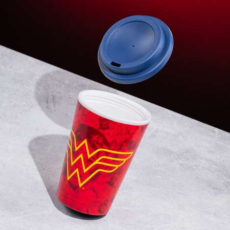 Кружка PALADONE Red Wonder Woman Travel Mug 450ml PP5141DC
