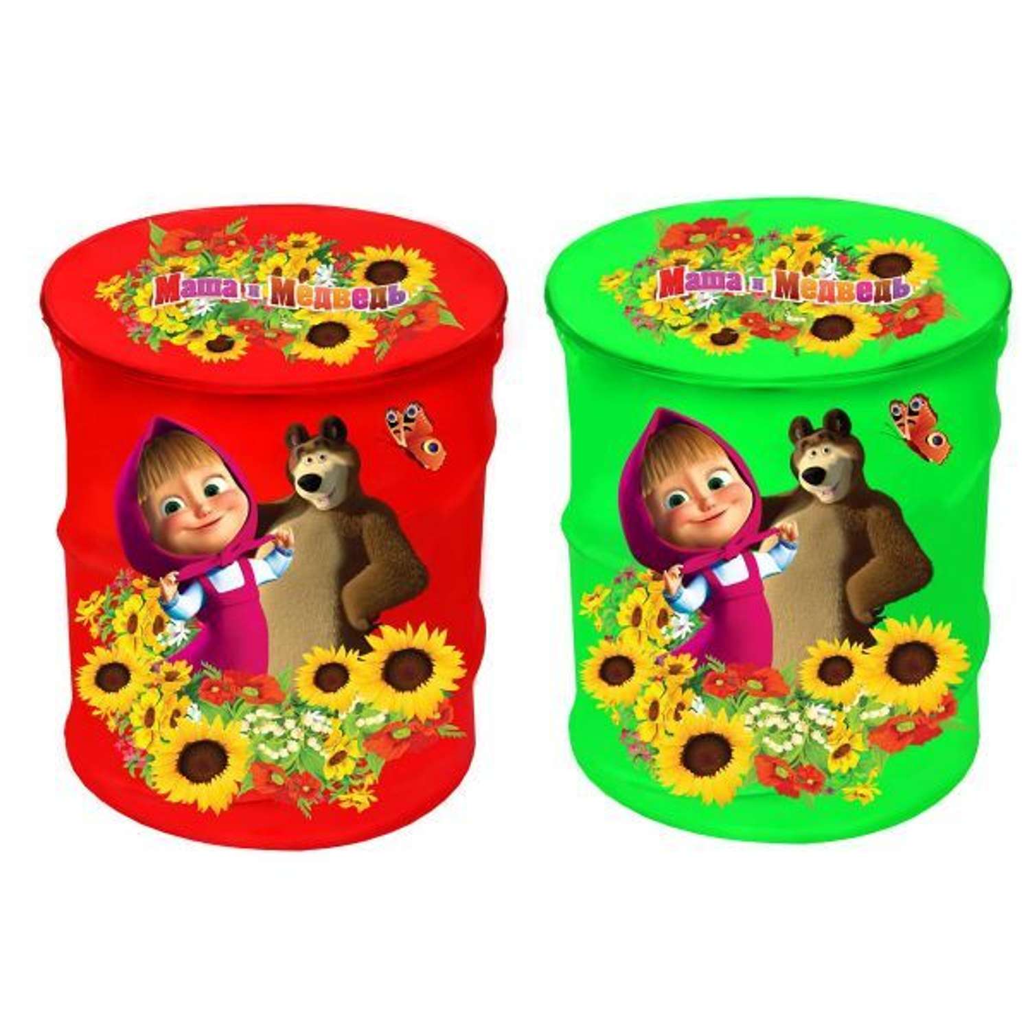 Корзина для игрушек Играем вместе Маша и медведь в ассортименте - фото 1
