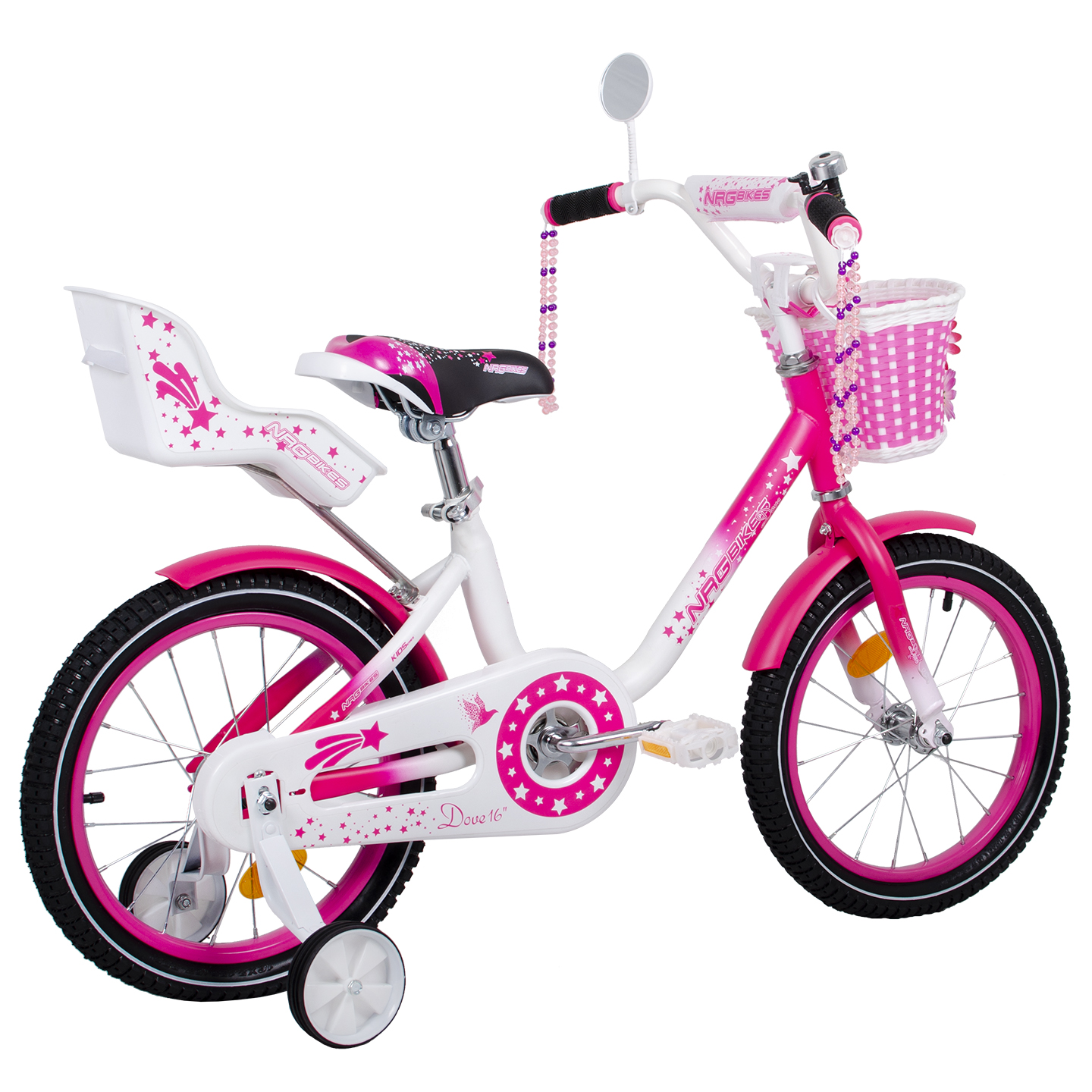 Велосипед NRG BIKES Dove 16 white-pink - фото 15