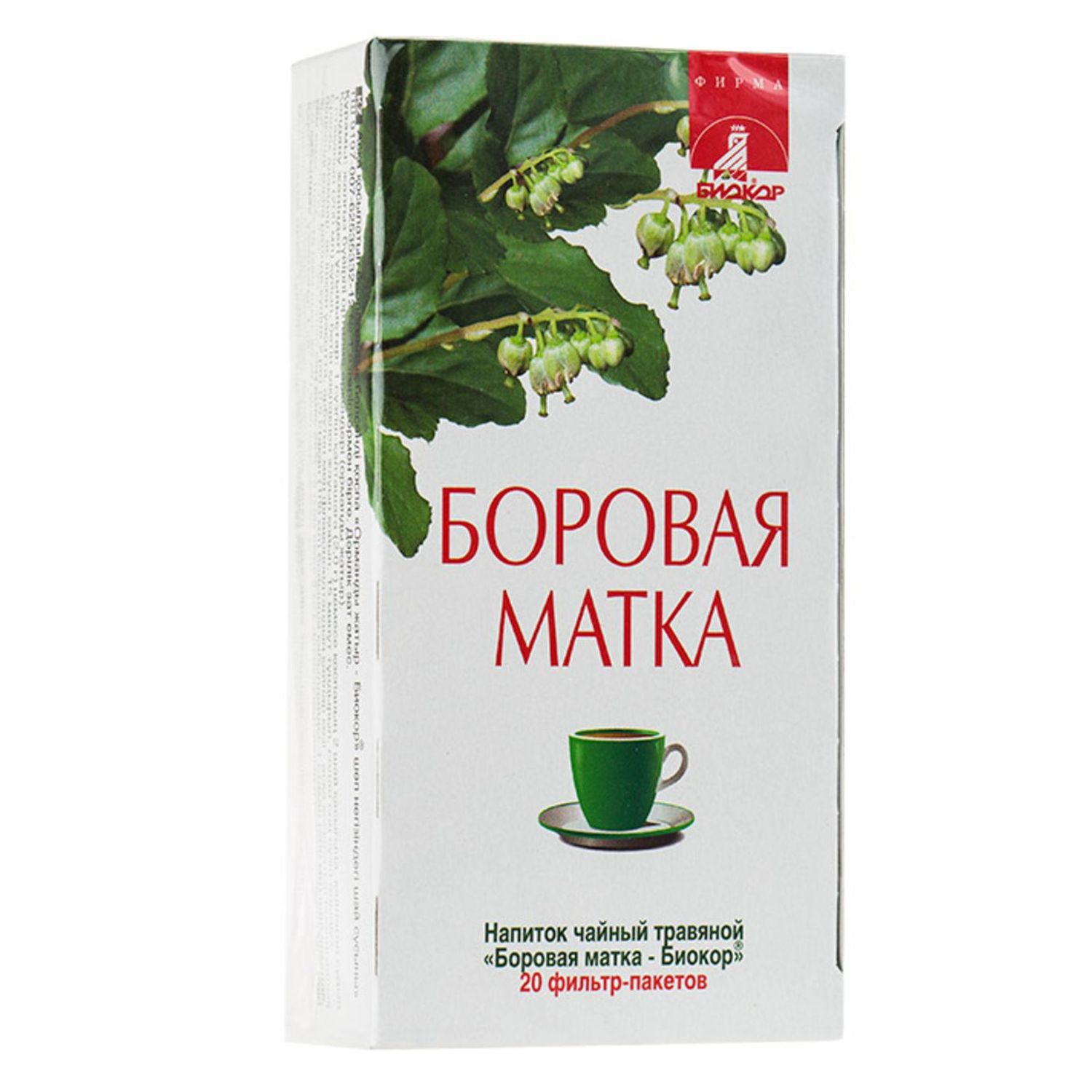 Биологически активная добавка Биокор Напиток чайный боровая матка 20пакетов - фото 1
