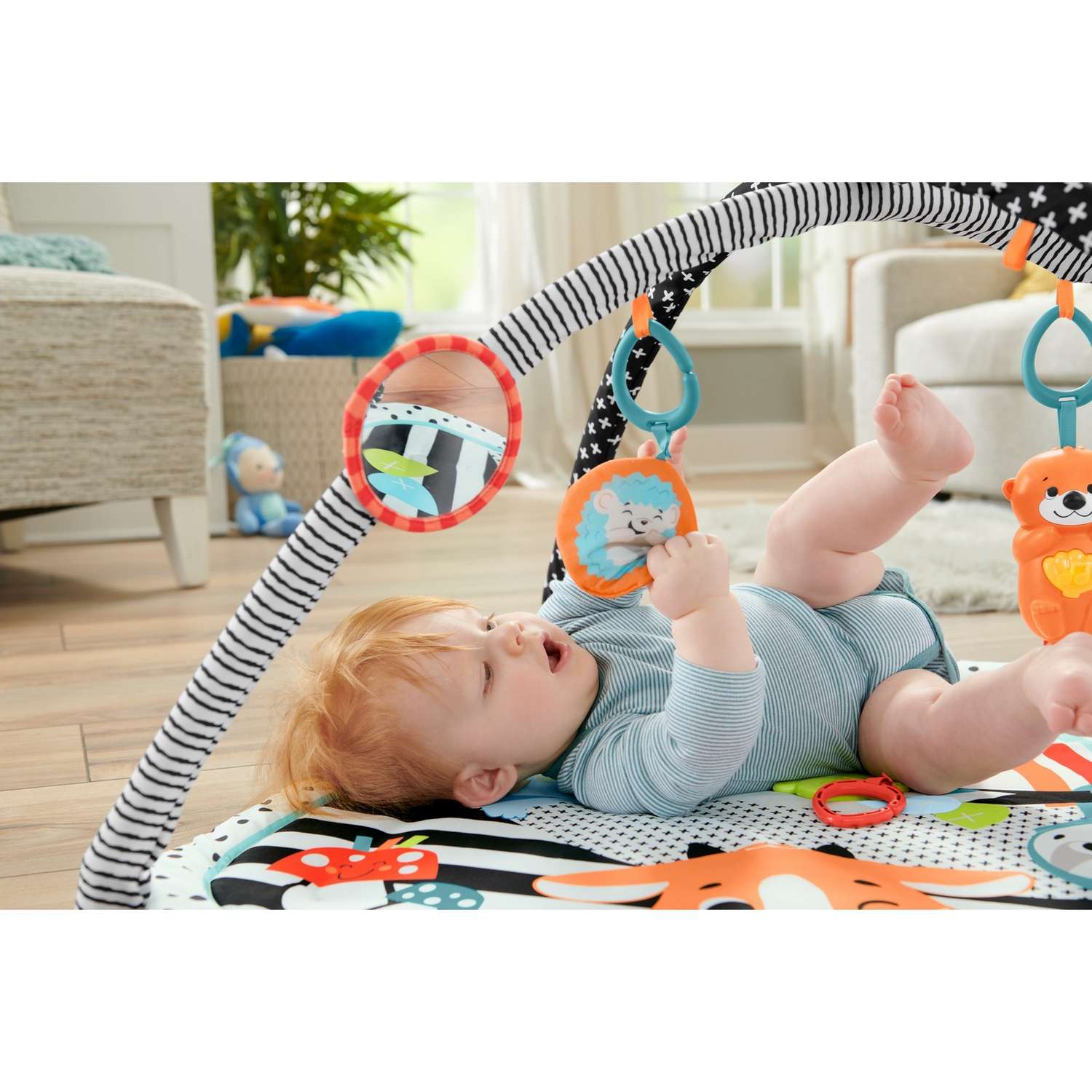 Коврик развивающий Fisher Price Светись и расти HBP41 - фото 7