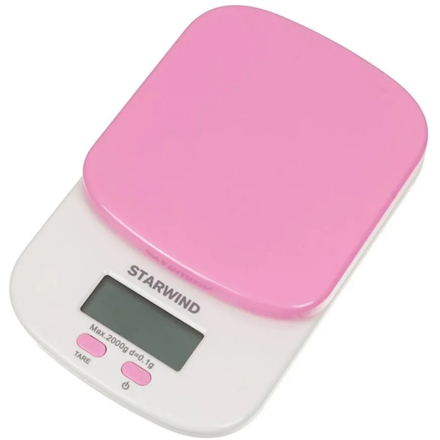 Весы StarWind кухонные электронные до 2 кг цвет розовый - фото 1