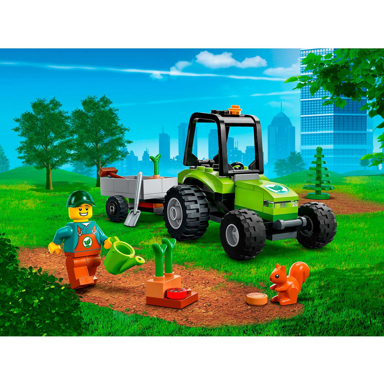 Конструктор детский LEGO City Трактор для работ в парке 60390 - фото 5