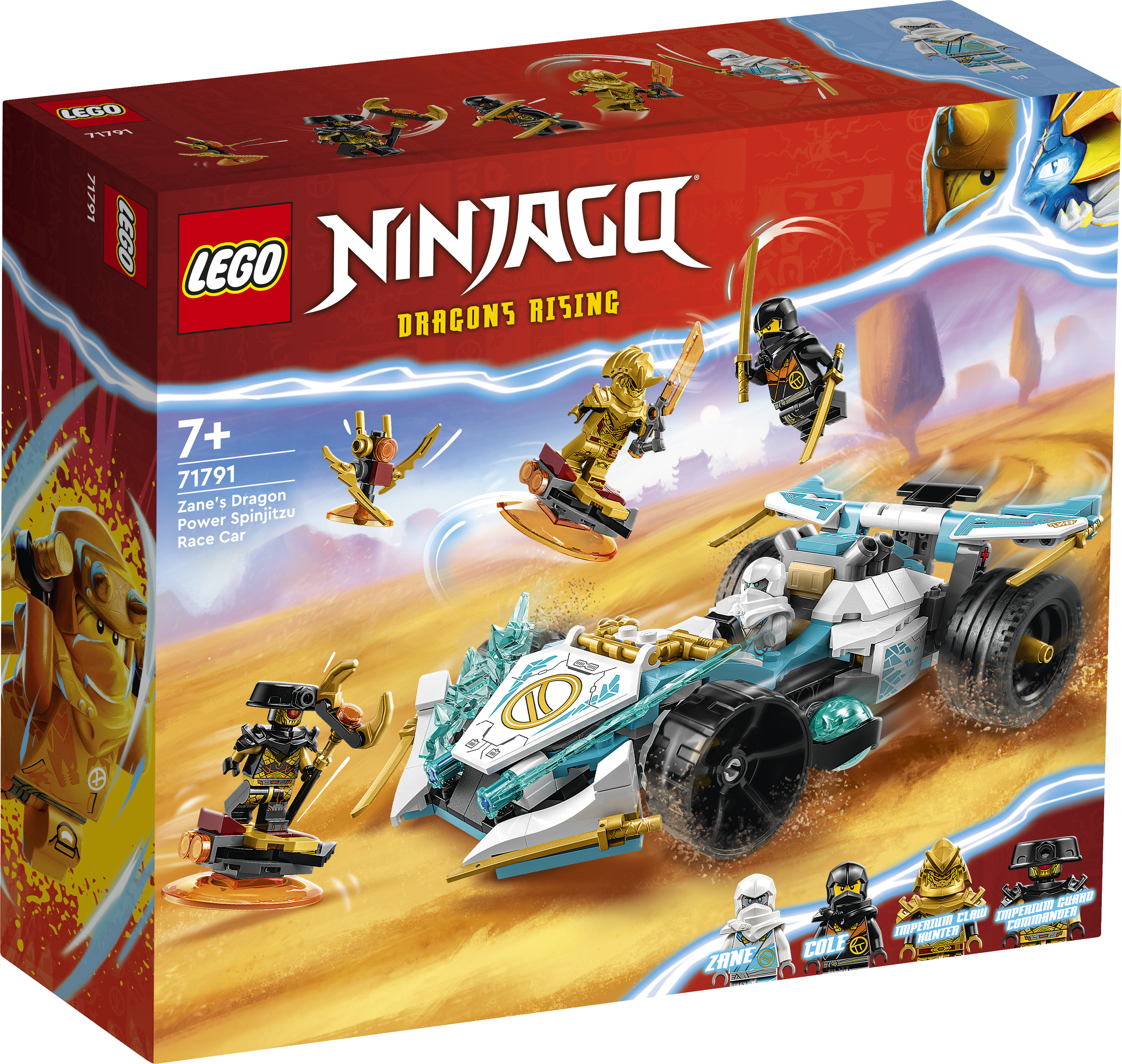 Конструктор LEGO Ninjago Zanes Dragon Power Spinjitzu Race Car 71791 - фото 7