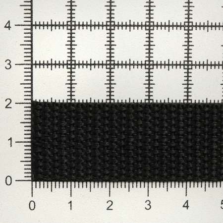 Лента Айрис ременная стропа для шитья сумок одежды 11 гр/м 20 мм 50 м черный