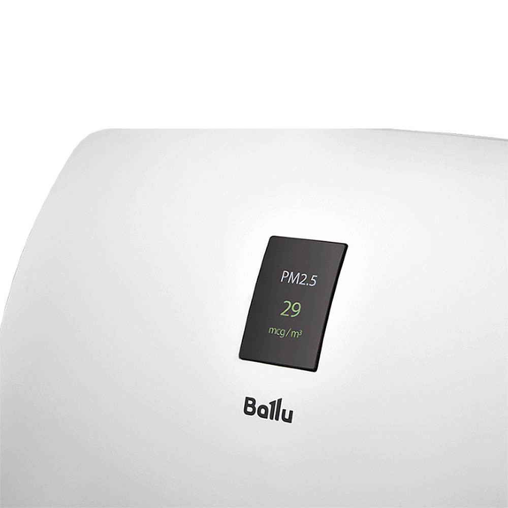 Приточный очиститель воздуха Ballu ONEAIR ASP-200SMAX с нагревательным элементом и датчиком CO2 - фото 5