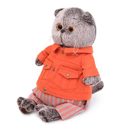 Мягкая игрушка BUDI BASA Басик в оранжевой куртке и штанах 22 см Ks22-148