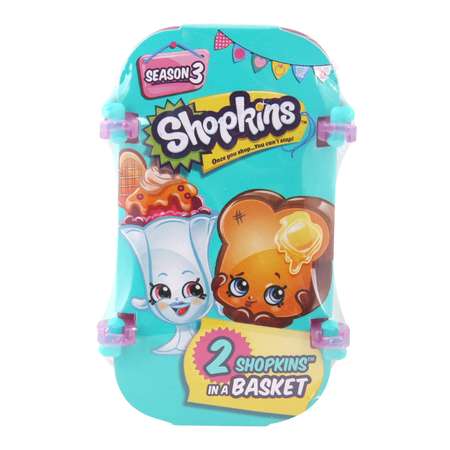 Набор фигурок Shopkins 2 шт в корзиночке в непрозрачной упаковке (Сюрприз)