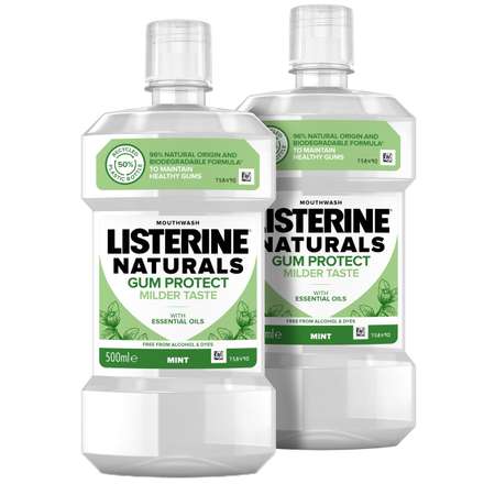 Ополаскиватель для рта LISTERINE Naturals Защита десен 500 мл х 2 шт