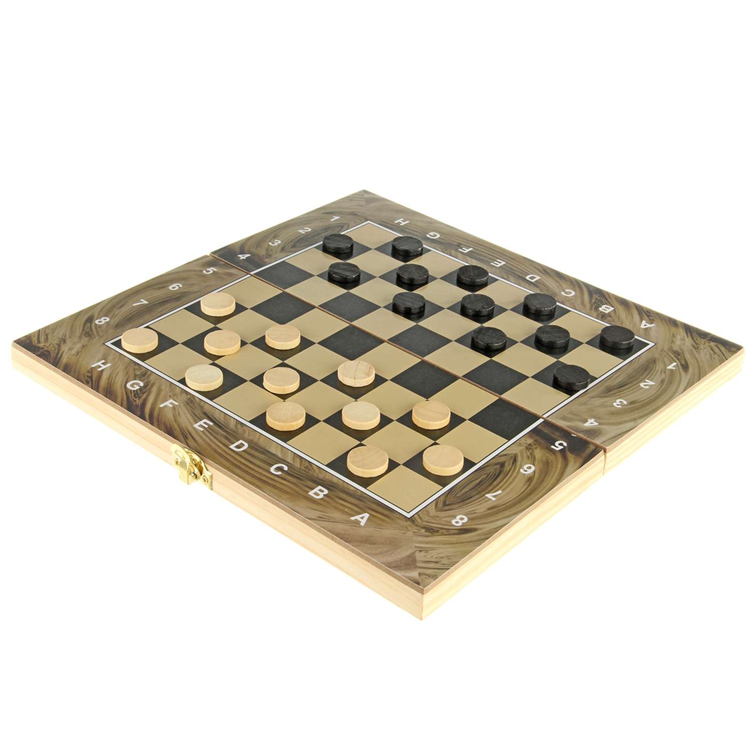 Настольная игра Veld Co 3в1 шашки шахматы нарды - фото 4