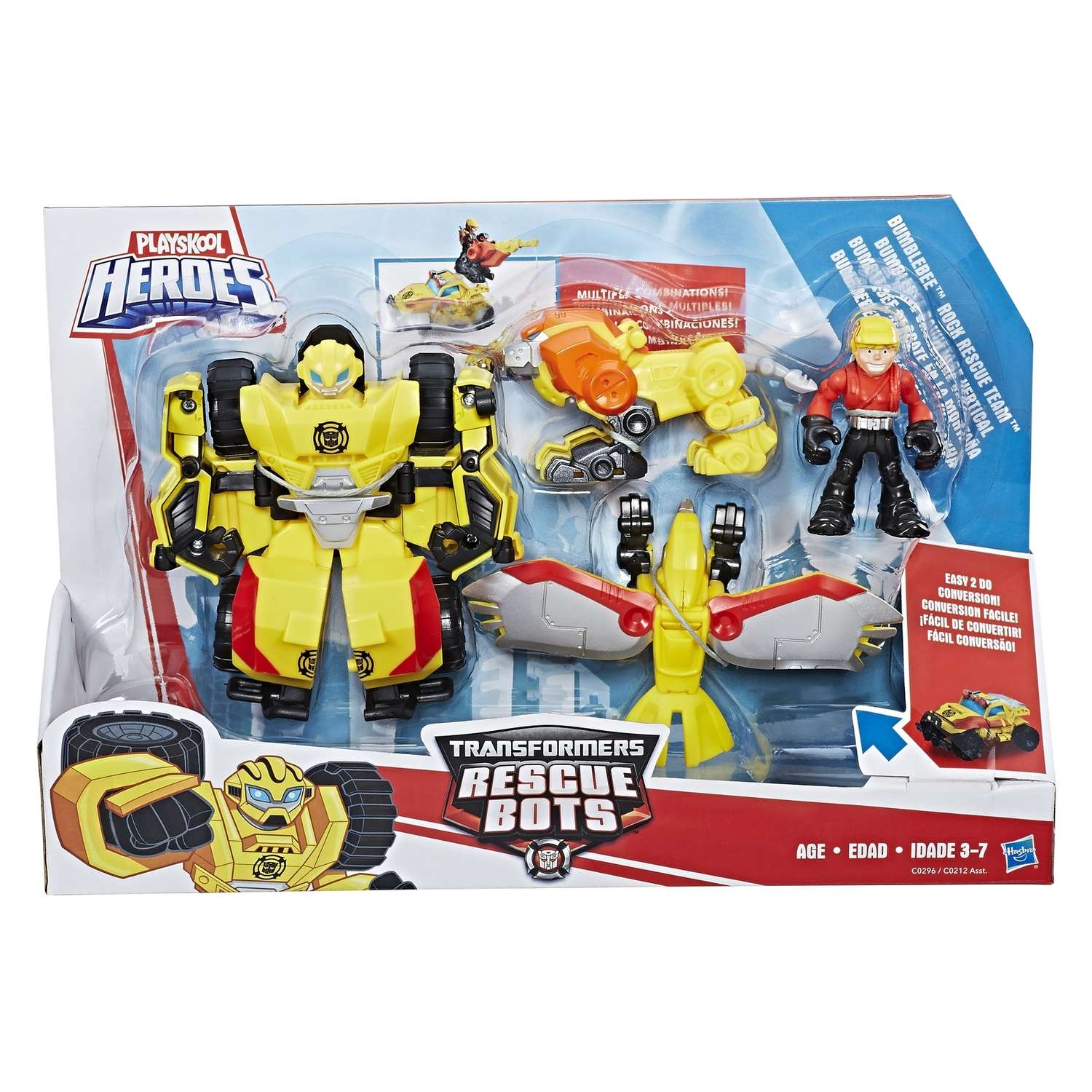 Робот-трансформер Playskool Heroes Спасатели Отряд Бамблби C0296EU40 - фото 4