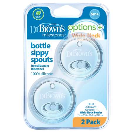 Соска-носик для бутылочек Dr Brown's Options+ широкое горлышко 2шт WR200
