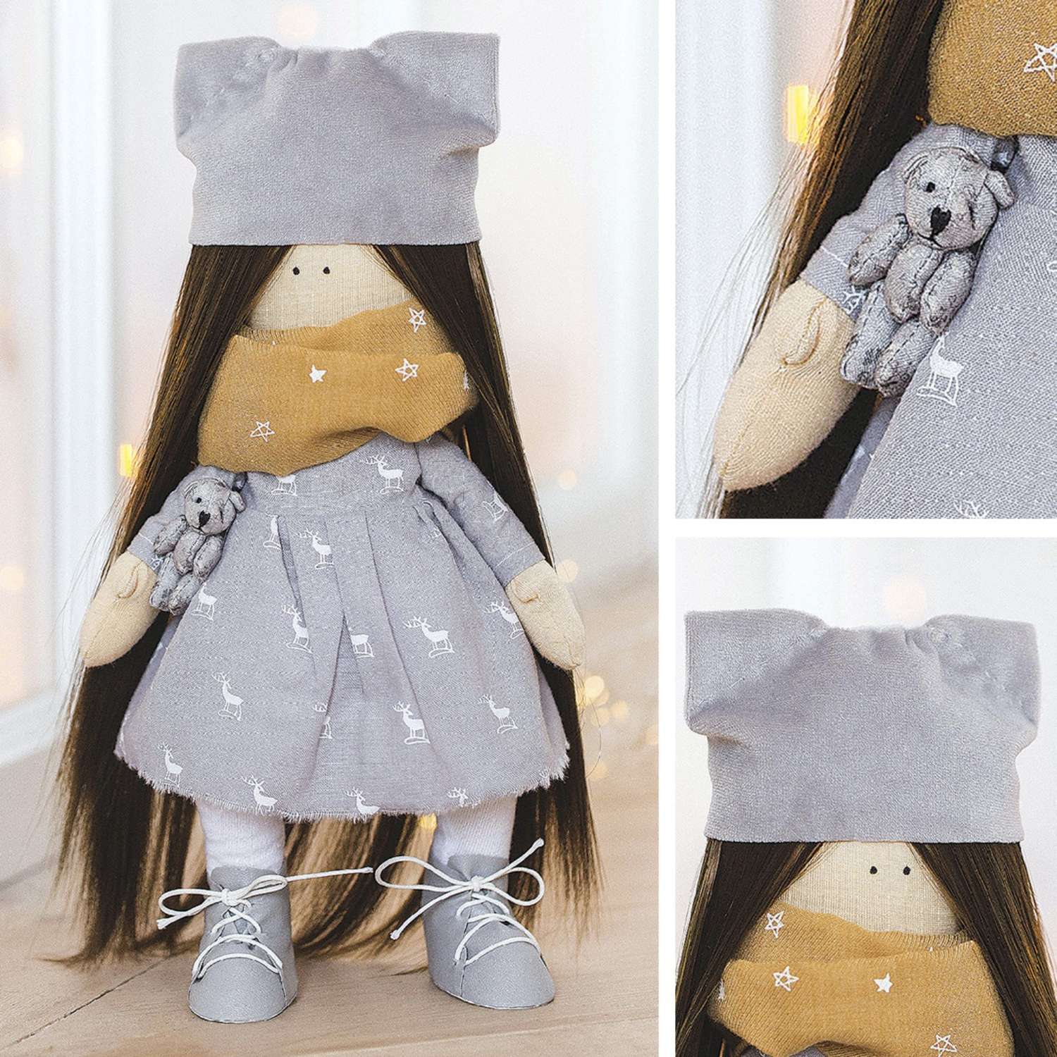 Набор Арт Узор для шитья Интерьерная кукла «Софья» 30 см - фото 4