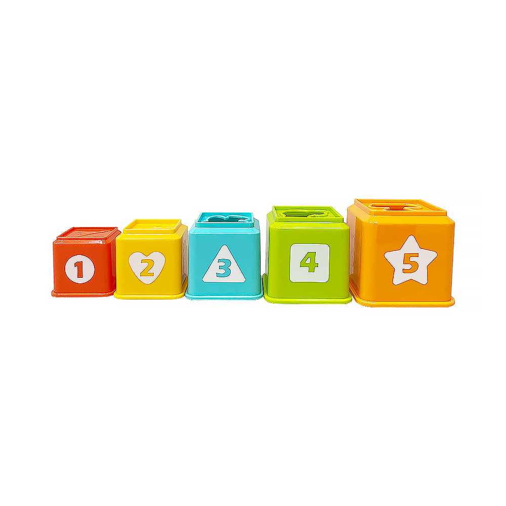 Развивающий игровой набор EVERFLO Stacking Blocks HS0399575 - фото 3