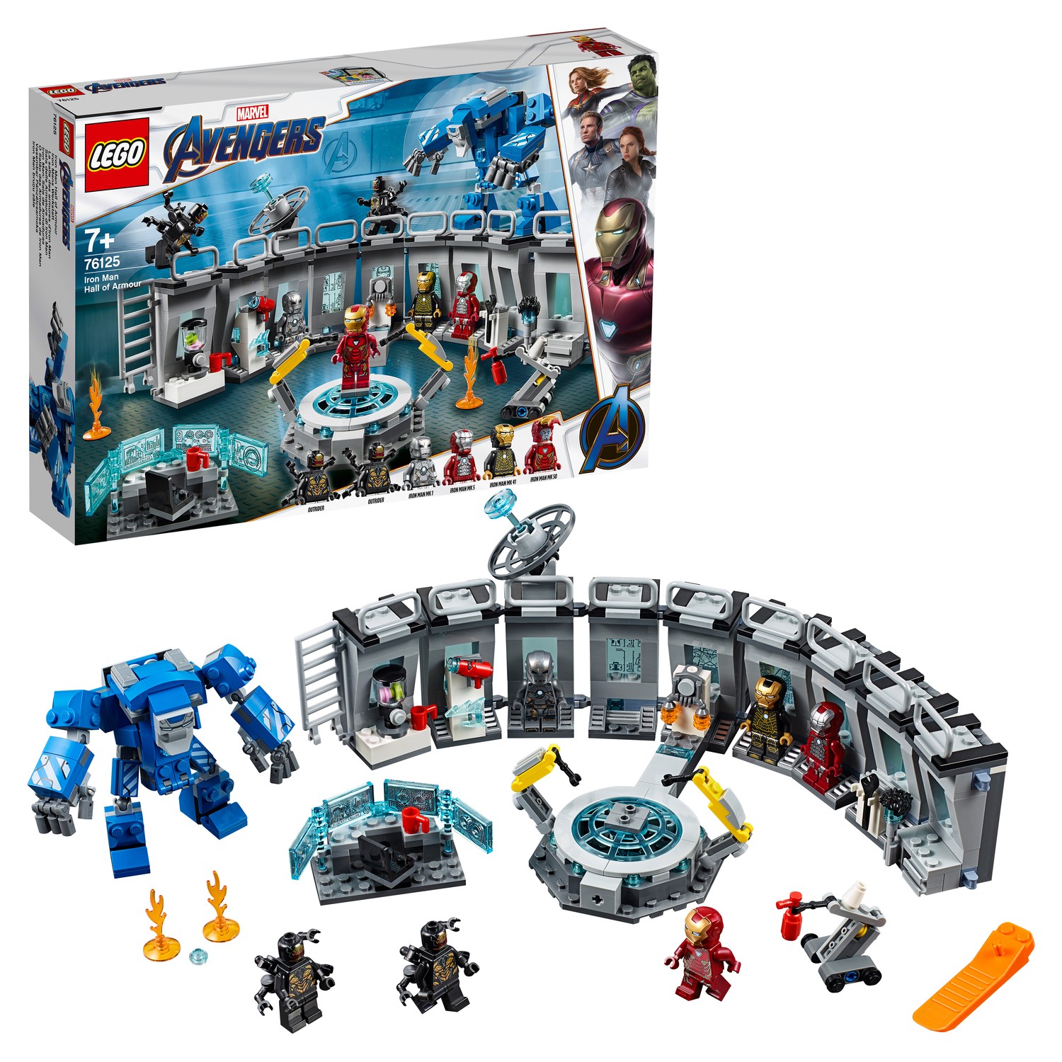 Конструктор LEGO Marvel Super Heroes Лаборатория Железного человека 76125  купить по цене 3399 ₽ в интернет-магазине Детский мир