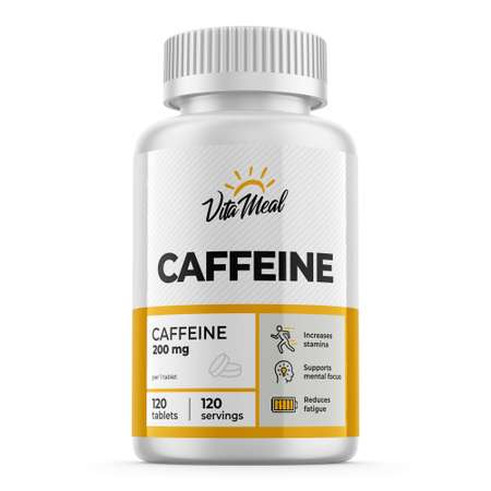 Комплексная пищевая добавка VitaMeal Кофеин 200мг 120 таблеток