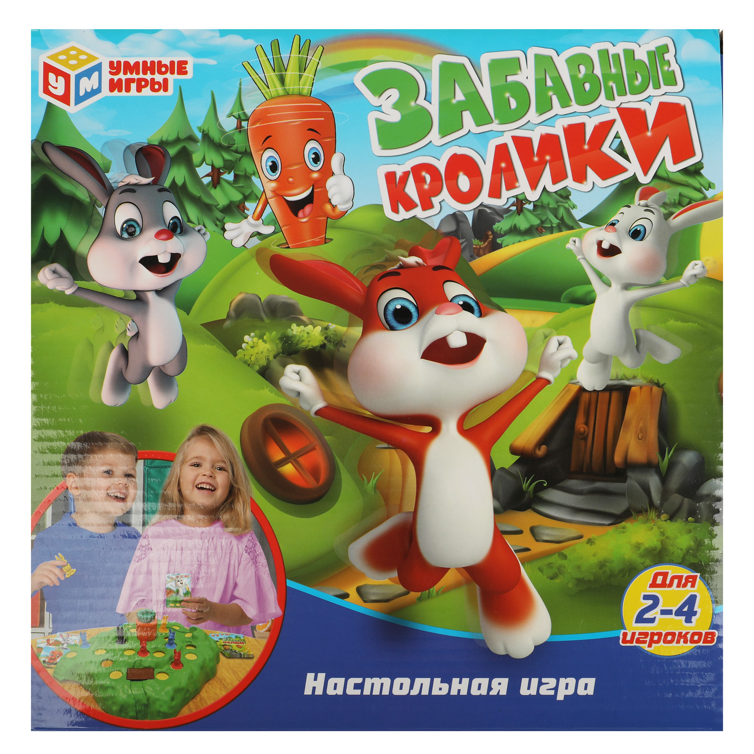 Умные игры Настольная игра Забавные кролики