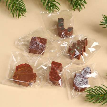Новогодний подарок Sima-Land Адвент-календарь с молочным шоколадом «Много сладостей в Новом году» 6 шт 8 г