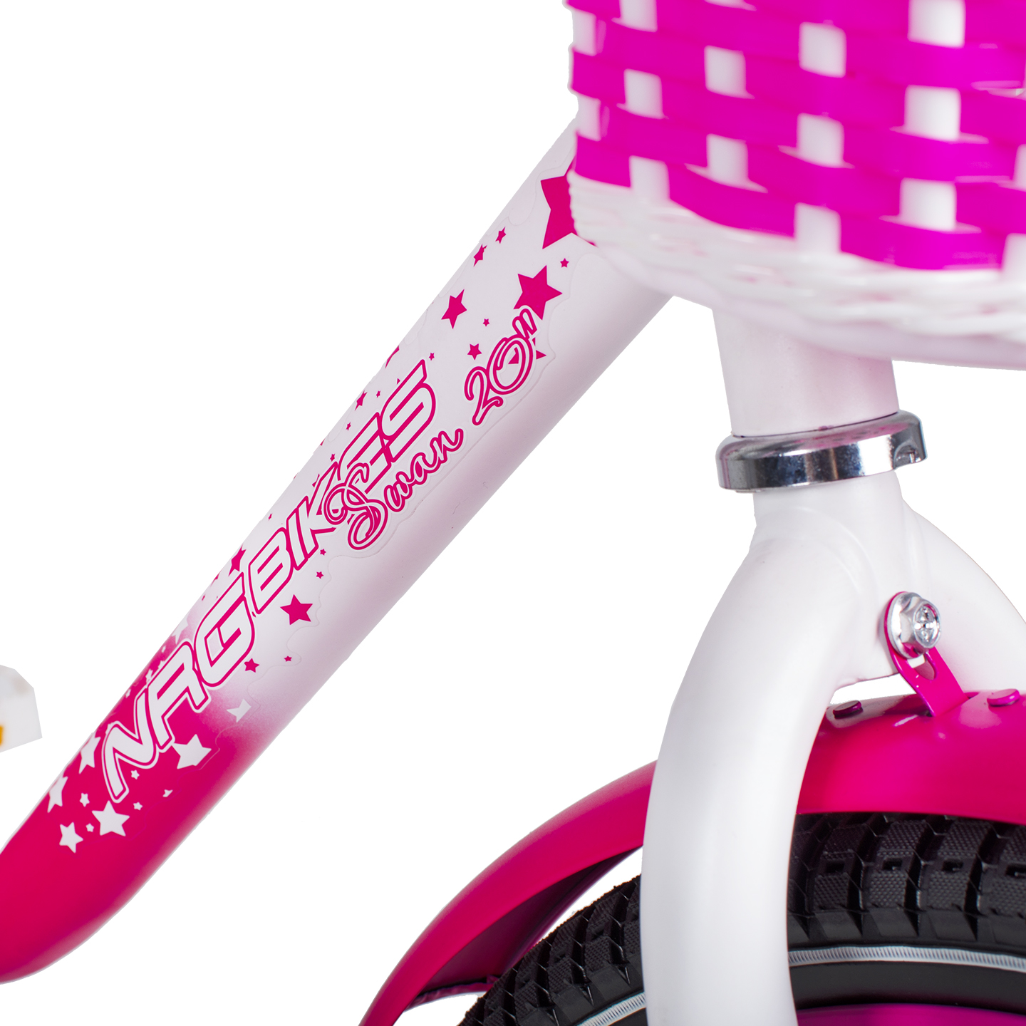 Велосипед NRG BIKES Swan 20 pink-white - фото 21