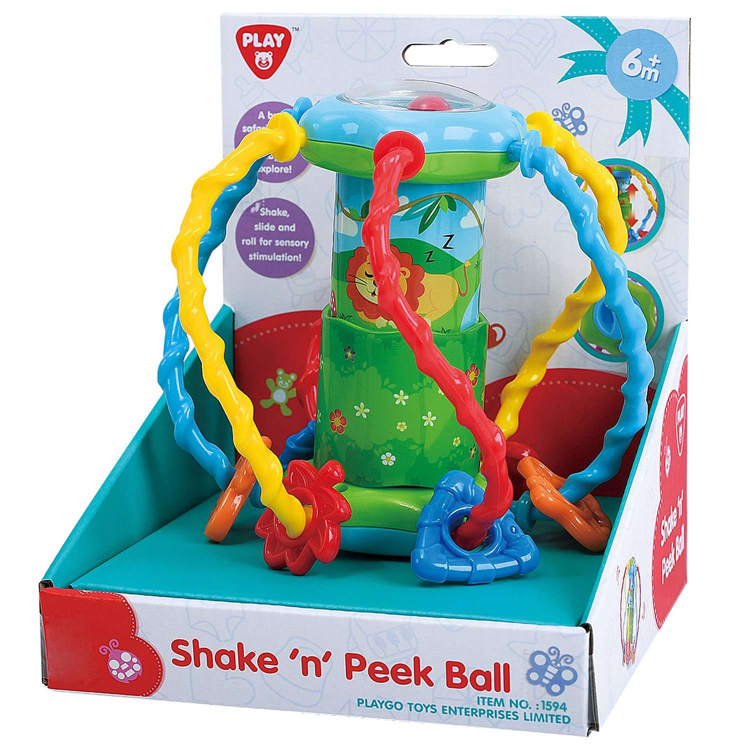 Развивающая игрушка PLAYGO Мяч-шейкер с дугами - фото 1