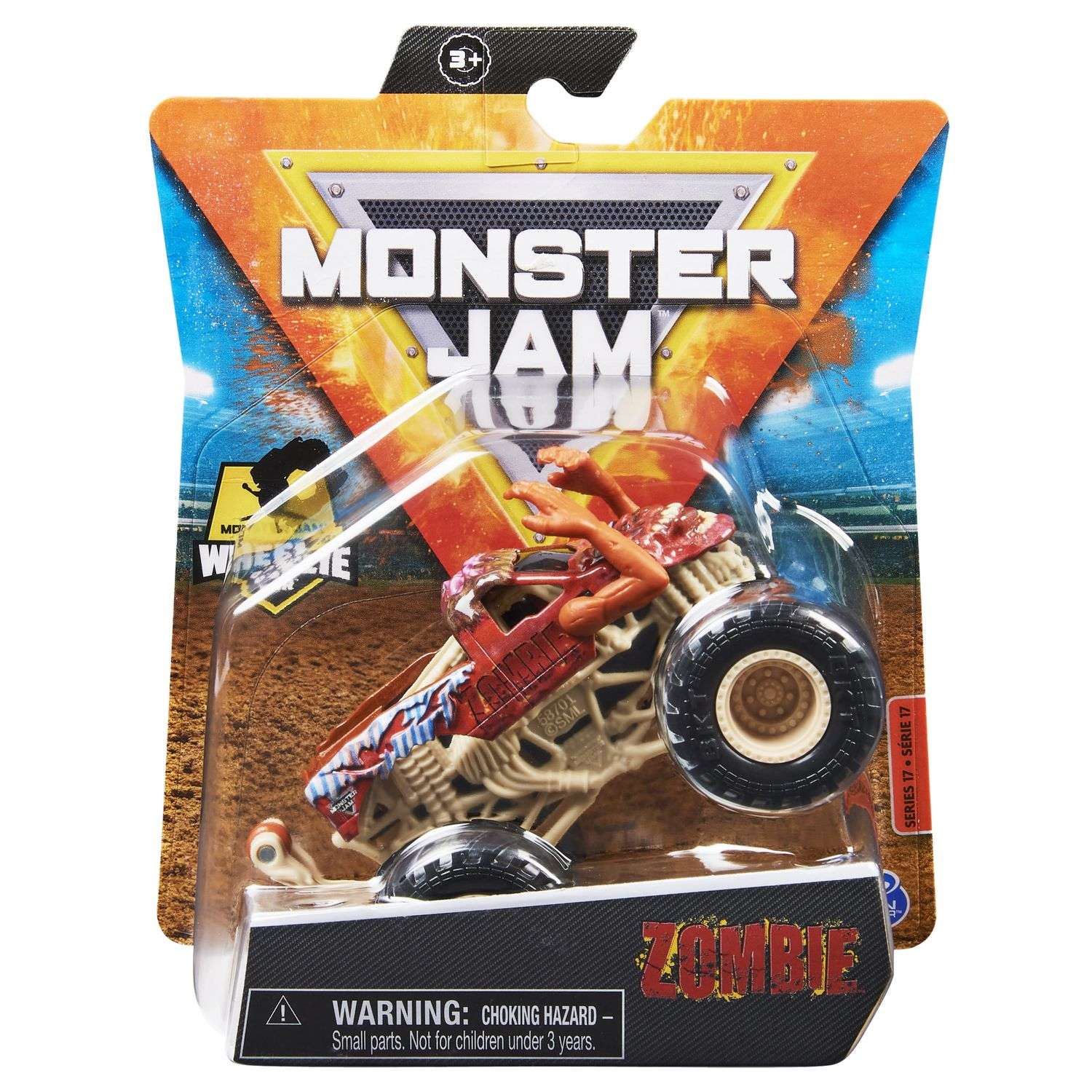 Машинка Monster Jam 1:64 Zombie Red 6044941/20130587 6044941 - фото 2