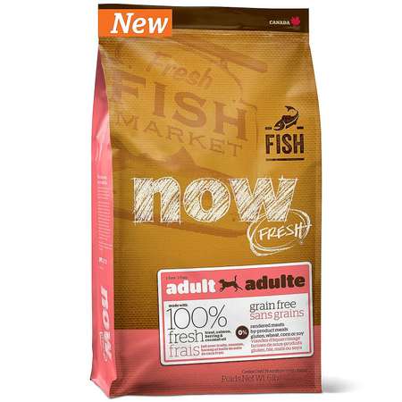 Корм для собак Now Fresh 11,3кг беззерновой с форелью лососем и овощами сухой