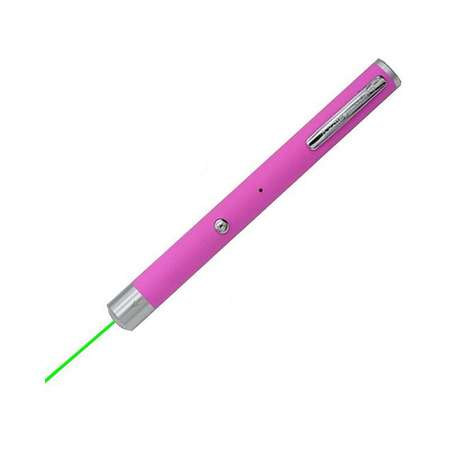 Лазерная указка Seichi с USB-кабелем розовая