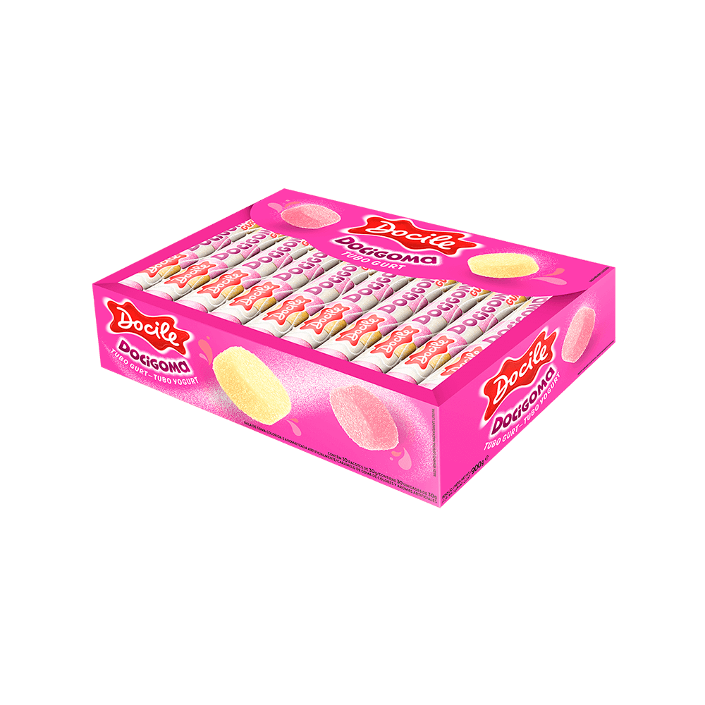 Жевательный мармелад Docile Docigoma yogurt rolls Йогуртовые трубочки 30г - фото 4