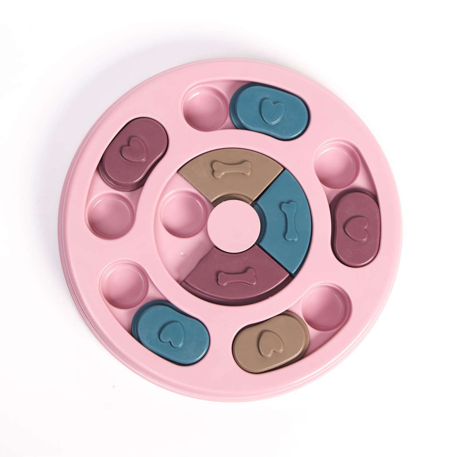 Игрушка для лакомств Пижон интеллектуальная 14 х 3 см розовая - фото 1