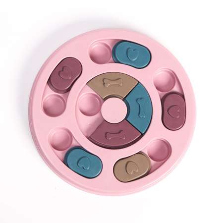 Игрушка для лакомств Пижон интеллектуальная 14 х 3 см розовая