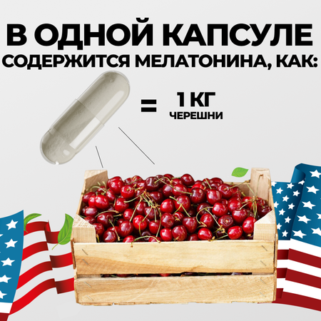 Мелатонин 3 мг VITAMIN GARDEN комплекс для нормализации сна 90 капсул