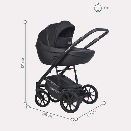 Коляска 2в1 Riko Basic Pacco 09 Black