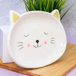 Тарелка керамическая iLikeGift Cat plate