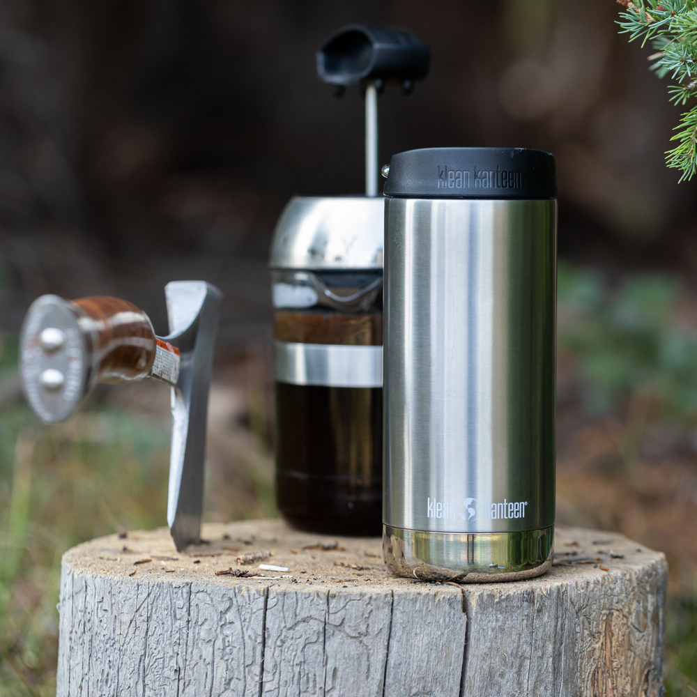 Термокружка Klean Kanteen TKWide Cafe Cap 12oz 355 мл Brushed Stainless - фото 5