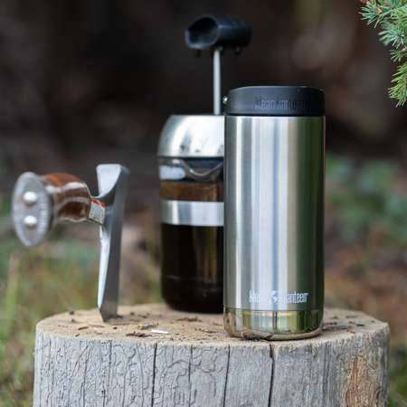 Термокружка Klean Kanteen TKWide Cafe Cap 12oz 355 мл Brushed Stainless